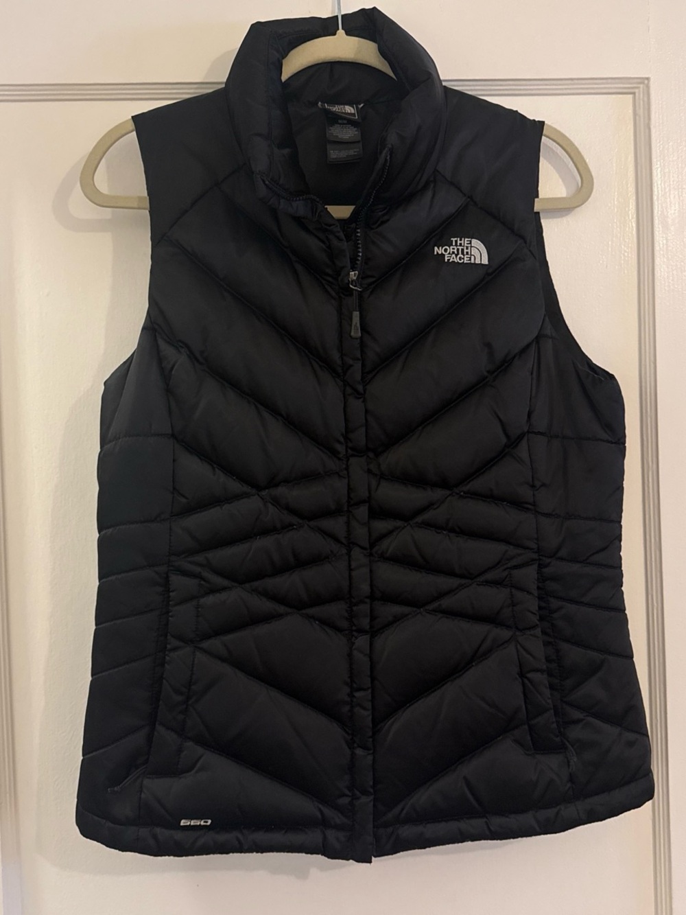 The North Face Women’s Black Down Vest -  medium